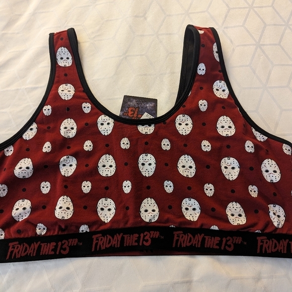 Torrid Friday The 13th Cotton Scoop Neck Bralette, size 4x, new - Picture 6 of 7